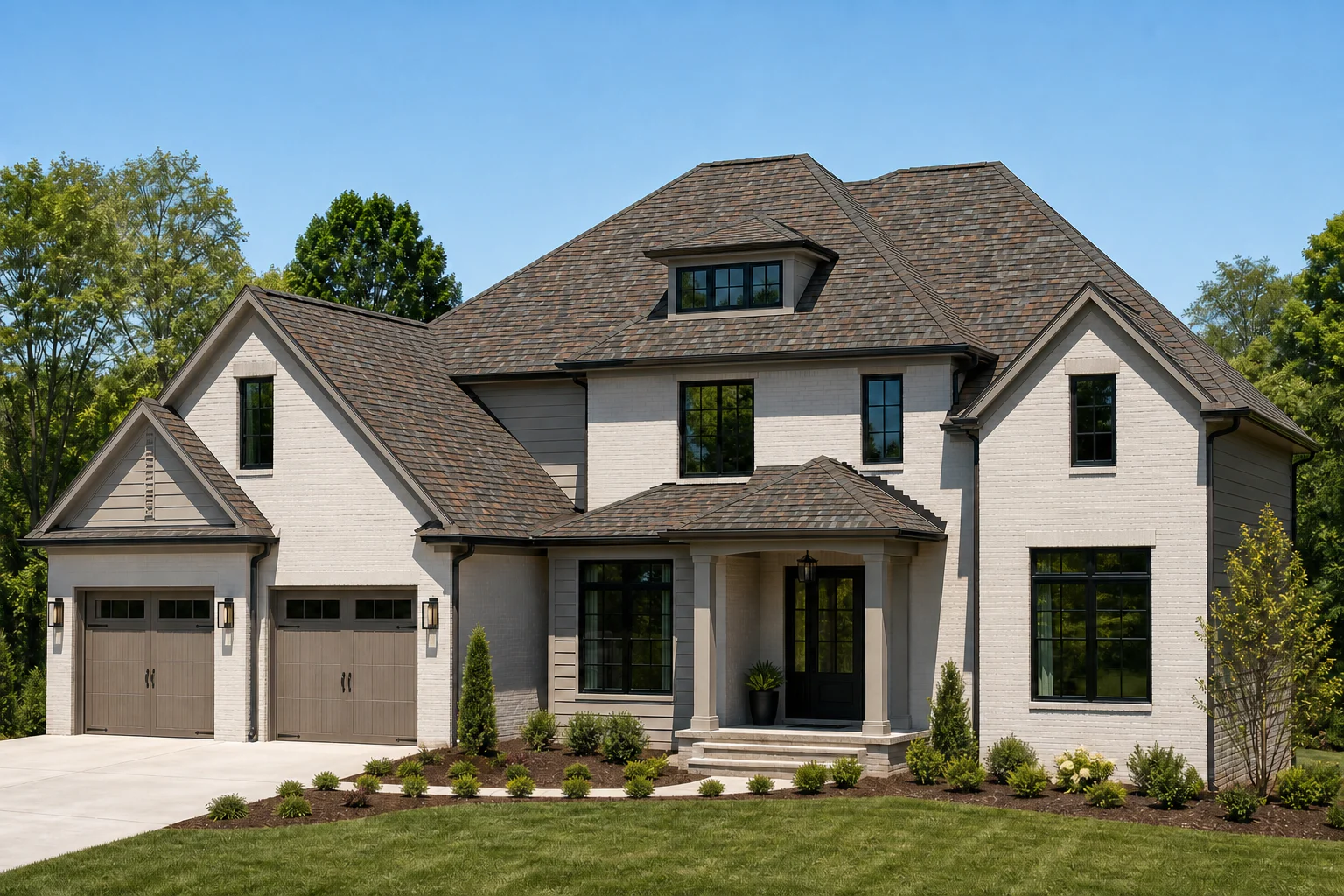 Generated home preview with Aged Copper shingles
